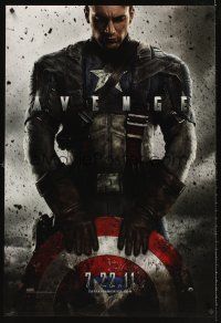 5x421 CAPTAIN AMERICA: THE FIRST AVENGER teaser DS 1sh '11 Chris Evans in title role!