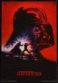 5x291 RETURN OF THE JEDI #4 French commercial poster '83 art of Darth Vader by Drew Struzan!