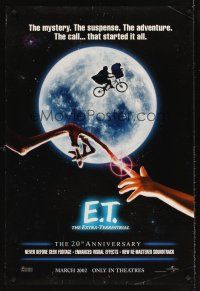 5x438 E.T. THE EXTRA TERRESTRIAL teaser DS 1sh R02 Spielberg, best bike over moon image