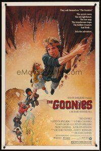 5x454 GOONIES 1sh '85 Josh Brolin, teen adventure classic, Drew Struzan art!