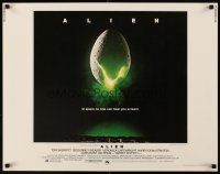 5x006 ALIEN 1/2sh '79 Ridley Scott outer space sci-fi classic, cool hatching egg image!