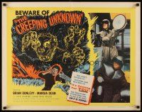 5x015 CREEPING UNKNOWN 1/2sh '56 art of wacky creature who's coming to wipe out all living things!