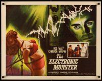 5x024 ELECTRONIC MONSTER 1/2sh '60 Rod Cameron, artwork of sexy girl shocked by electricity!