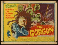 5x035 GORGON 1/2sh '64 she had a face only a mummy could love, petrifies the screen with horror!