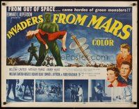 5x041 INVADERS FROM MARS 1/2sh '53 classic, hordes of green monsters from outer space!