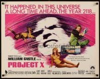 5x059 PROJECT X 1/2sh '68 William Castle, Chris George lies frozen in a capsule in the year 2118!