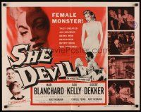 5x067 SHE DEVIL 1/2sh '57 sexy inhuman female monster who destroyed everything she touched!