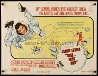 5x081 WAY WAY OUT 1/2sh '66 astronaut Jerry Lewis sent to live on the moon in 1989!