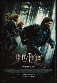 5x459 HARRY POTTER & THE DEATHLY HALLOWS PART 1 IMAX advance DS 1sh '10 Daniel Radcliffe on the run!