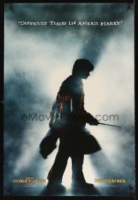 5x460 HARRY POTTER & THE GOBLET OF FIRE teaser DS 1sh '05 cool image of Daniel Radcliffe!