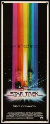 5x178 STAR TREK insert '79 cool art of William Shatner & Leonard Nimoy by Bob Peak!
