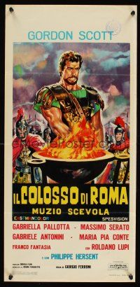 5x269 HERO OF ROME Italian locandina '64 different art of gladiator Gordon Scott by Renato Casaro!