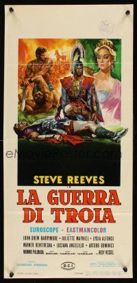 5x271 TROJAN HORSE Italian locandina '62 different art of Steve Reeves by Averardo Ciriello!