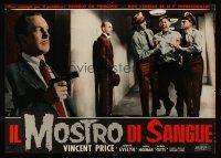 5x263 TINGLER Italian photobusta '62 William Castle, great close up of Vincent Price with gun!