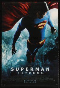 5x551 SUPERMAN RETURNS advance DS 1sh '06 Bryan Singer, Brandon Routh in title role!