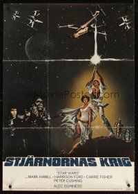 5x246 STAR WARS Swedish '77 George Lucas classic sci-fi epic, great different image!