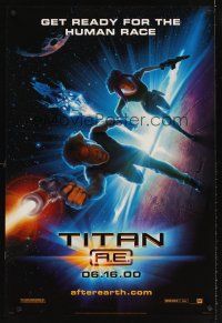 5x556 TITAN A.E. style A advance DS 1sh '00 Don Bluth sci-fi cartoon, get ready for the human race!