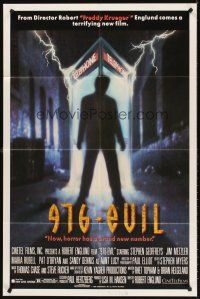 5y114 976-EVIL 1sh '88 directed by Robert Englund, horror has a brand new number, phone booth art!