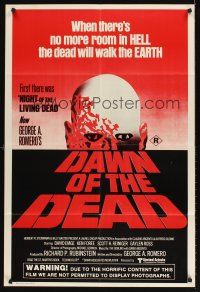 5y006 DAWN OF THE DEAD Aust 1sh '78 George Romero, there's no more room in HELL for the dead!