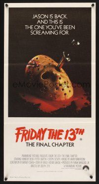 5y019 FRIDAY THE 13th - THE FINAL CHAPTER Aust daybill '84 Part IV, this is Jason's unlucky day!