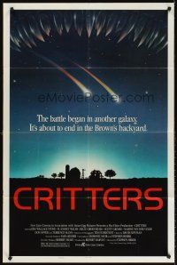 5y229 CRITTERS style B 1sh '86 the battle began in another galaxy and ends on Earth!
