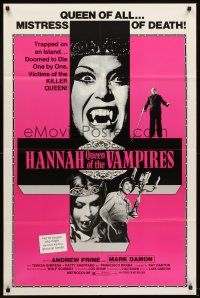 5y231 CRYPT OF THE LIVING DEAD 1sh '73 Mistress of Death, Hannah: Queen of the Vampires!