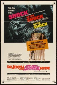 5y280 DR. JEKYLL & SISTER HYDE 1sh '72 sexual transformation of man to woman actually takes place!