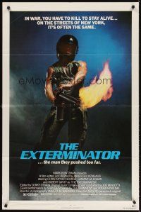 5y320 EXTERMINATOR 1sh '80 Robert Ginty is the man they pushed too far!