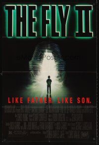 5y340 FLY II 1sh '89 Eric Stoltz, Daphne Zuniga, like father, like son, horror sequel, Mahon art