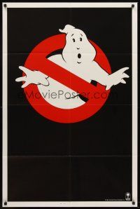5y369 GHOSTBUSTERS teaser 1sh '84 Ivan Reitman sci-fi horror comedy, cool logo image!