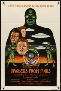 5y441 INVADERS FROM MARS 1sh R76 classic, cool sci-fi artwork by Theakston!