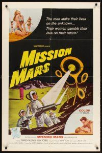 5y524 MISSION MARS 1sh '68 Darren McGavin, a fantastic sci-fi adventure into the unknown!