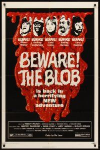 5y660 SON OF BLOB 1sh '72 wacky horror sequel, different image, re-titled Beware the Blob!