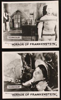 5y094 HORROR OF FRANKENSTEIN 6 English FOH LCs '71 Hammer horror, includes great monster images!