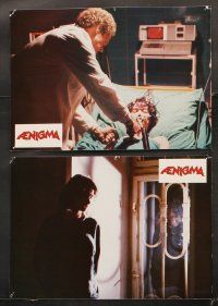5y063 AENIGMA 7 French LCs '88 wild Italian horror images, directed by Lucio Fulci!