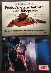 5y057 FREDDY'S DEAD 13 German LCs '91 different images of Robert Englund as Freddy Krueger!
