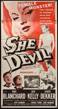 5z101 SHE DEVIL 3sh '57 sexy inhuman female monster who destroyed everything she touched!
