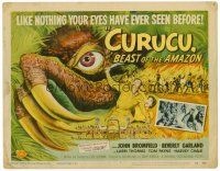 5z188 CURUCU, BEAST OF THE AMAZON TC '56 Universal horror, monster art by Reynold Brown!