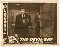5z261 DEVIL BAT LC R46 close up of Bela Lugosi surprised after reading telegram!