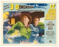 5z290 IT CAME FROM OUTER SPACE LC #2 '53 Russell Johnson & Joe Sawyer, 3-D thrills that touch you!