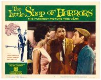 5z297 LITTLE SHOP OF HORRORS LC #8 '60 Roger Corman classic, close up of top three stars!