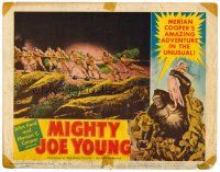 5z302 MIGHTY JOE YOUNG LC #5 '49 first Ray Harryhausen, great image of 9 strongmen in tug-o-war!