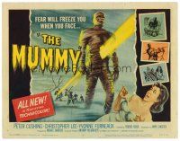 5z211 MUMMY TC '59 Terence Fisher Hammer horror, art of Christopher Lee as the monster!