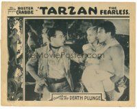 5z341 TARZAN THE FEARLESS chapter 10 LC '33 great image of Buster Crabbe holding Wells by Woods!