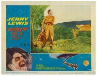 5z352 VISIT TO A SMALL PLANET LC #2 '60 great image of wacky alien Jerry Lewis by his spaceship!