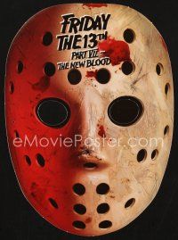 5z125 FRIDAY THE 13th PART VII promo mask '88 The New Blood, Jason is back, slasher horror sequel!