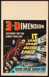 5z051 IT CAME FROM OUTER SPACE WC '53 Jack Arnold classic 3-D sci-fi, cool artwork!