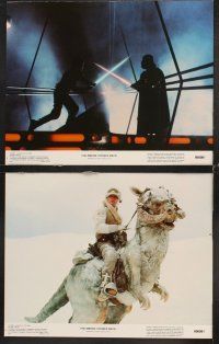 5z374 EMPIRE STRIKES BACK 8 color 11x14 stills '80 George Lucas, cool scenes from sci-fi classic!
