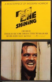 5z357 SHINING 12 color 11x14 stills + TC '80 Stephen King, Stanley Kubrick, best Jack Nicholson!