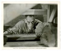 5z594 HOUSE OF HORRORS 8x10 still '46 c/u of Rondo Hatton as The Creeper hiding, Murder Mansion!